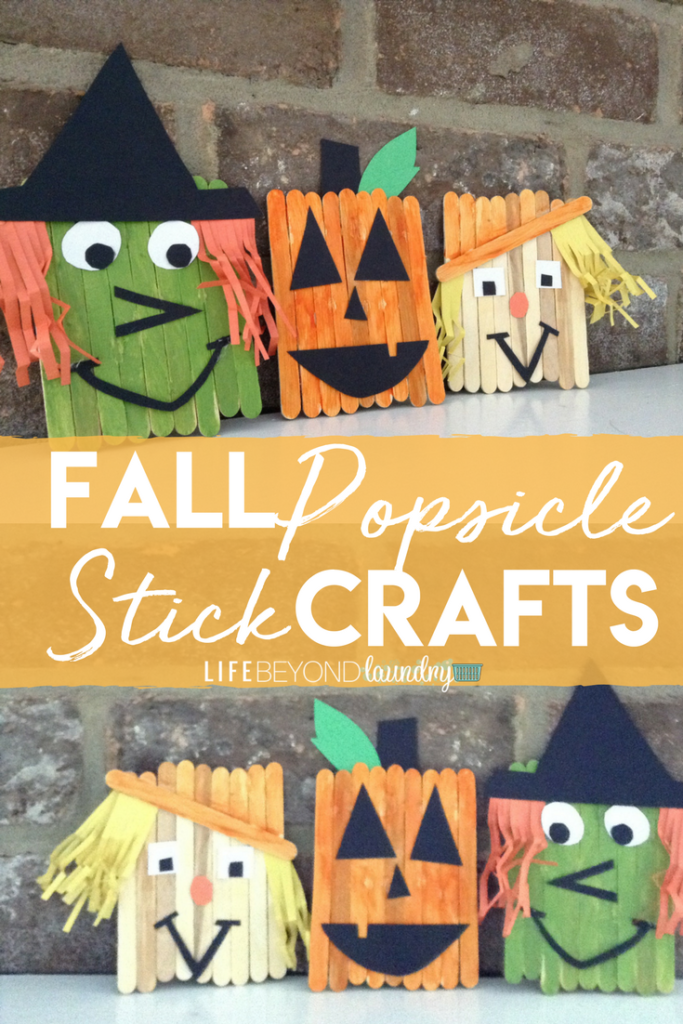 Fall Popsicle Stick crafts for Kids - Crafts By Ria