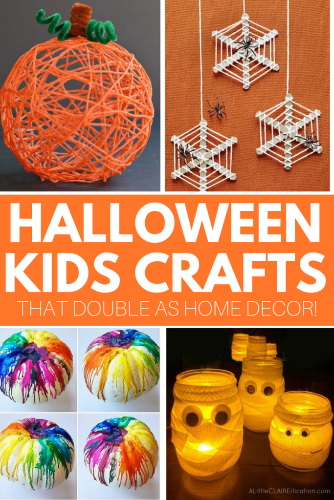 Halloween Kids Crafts that Double as Decor!